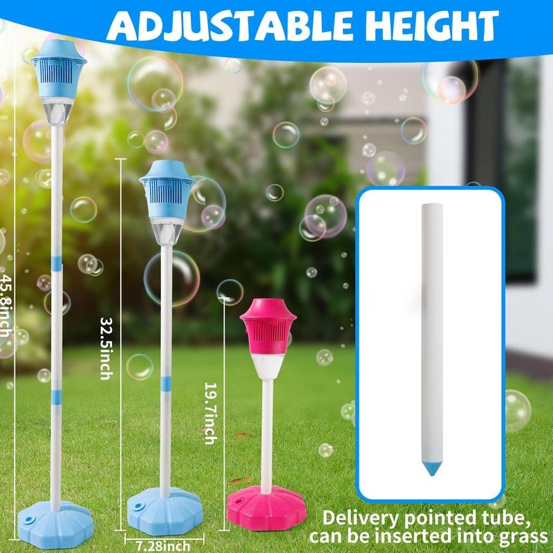 Automatic Bubble Maker with Adjustable Stand and Rotating Wand, 20,000 Bubbles Per Minute