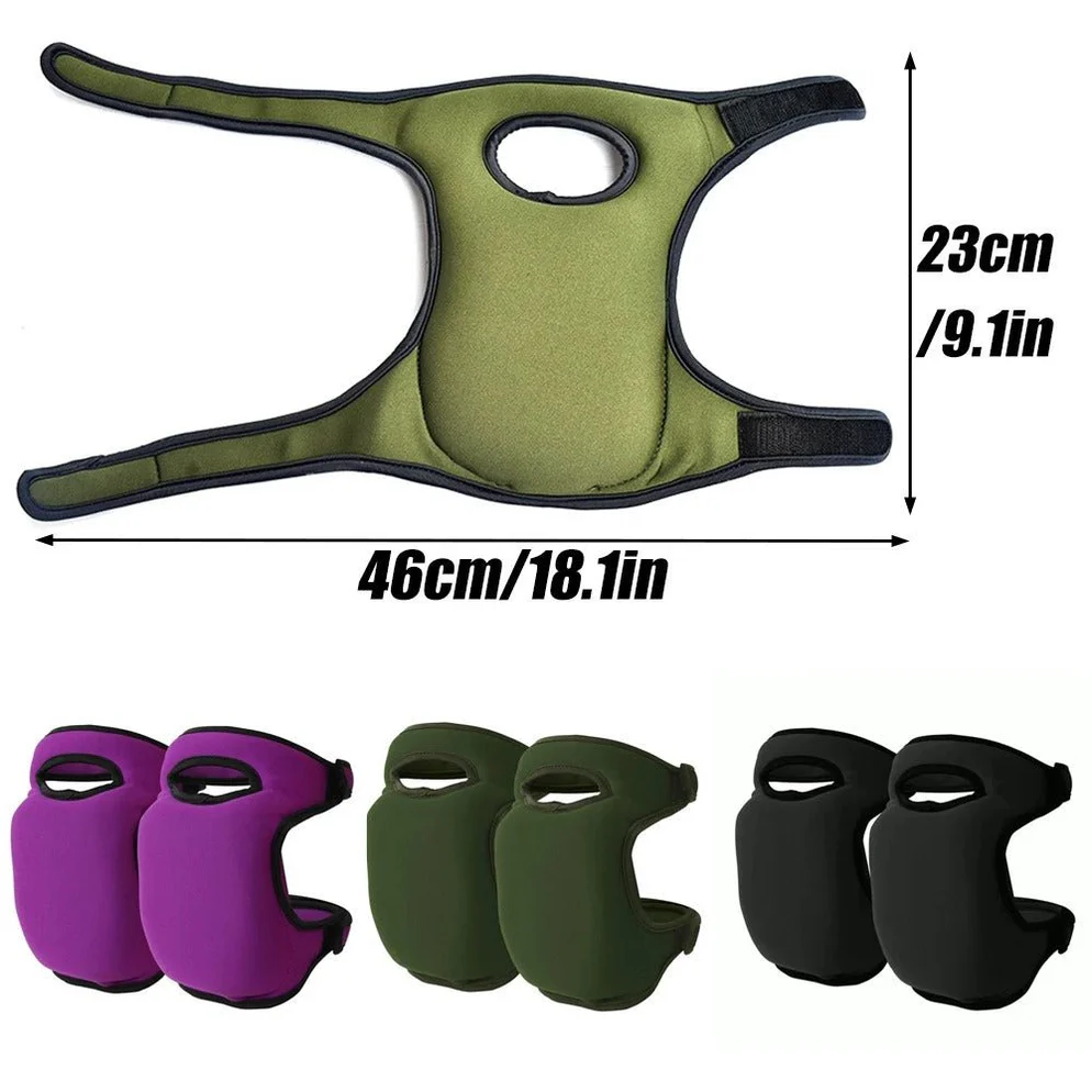Knee Pads with Adjustable Straps and High Density Foam for Gardening and Cleaning