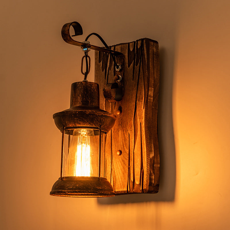 Cast Iron Wall Light with Directional Metal Shade and Industrial Design