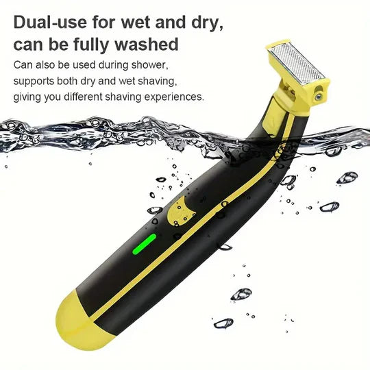 SJBackyard Men's Rechargeable Wet And Dry Electric Shaver And Trimmer