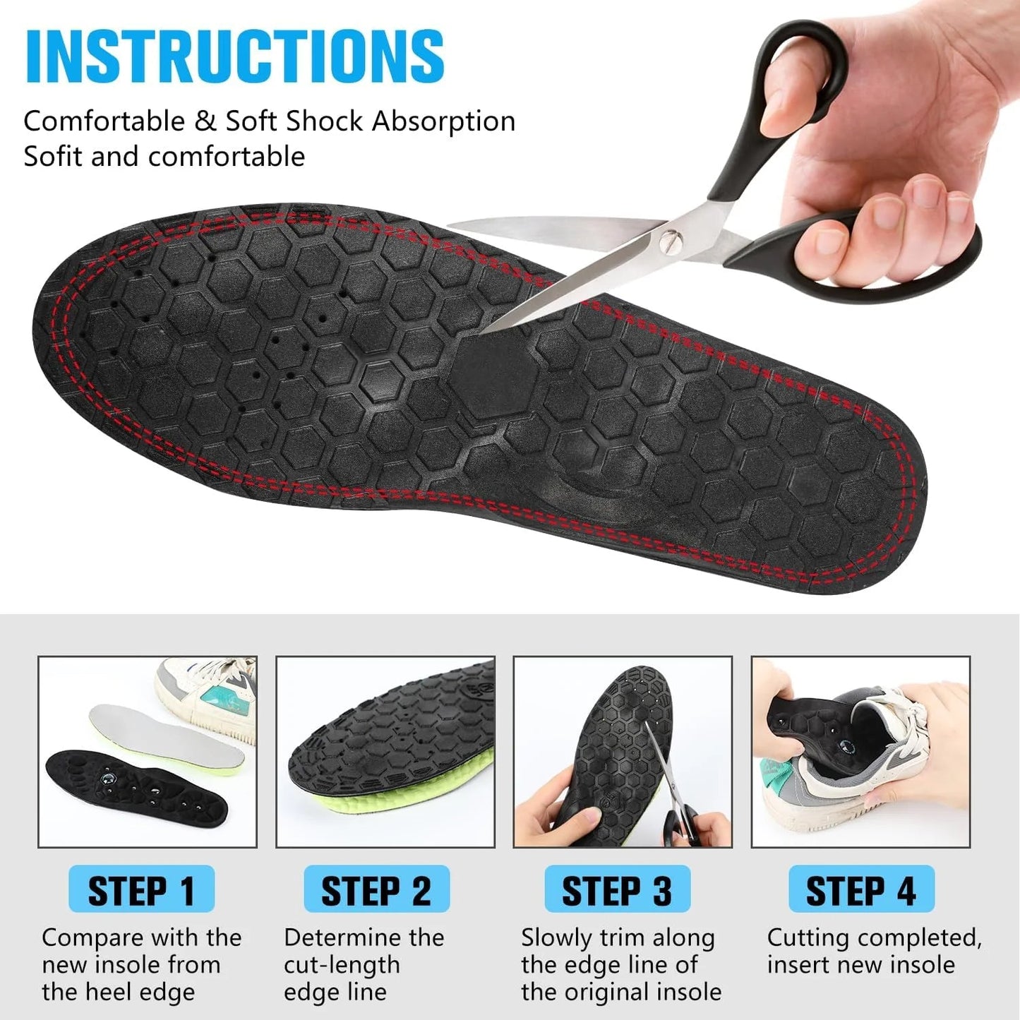 Magnetic Pressure Point Shoe Insoles for Daily and Active Use