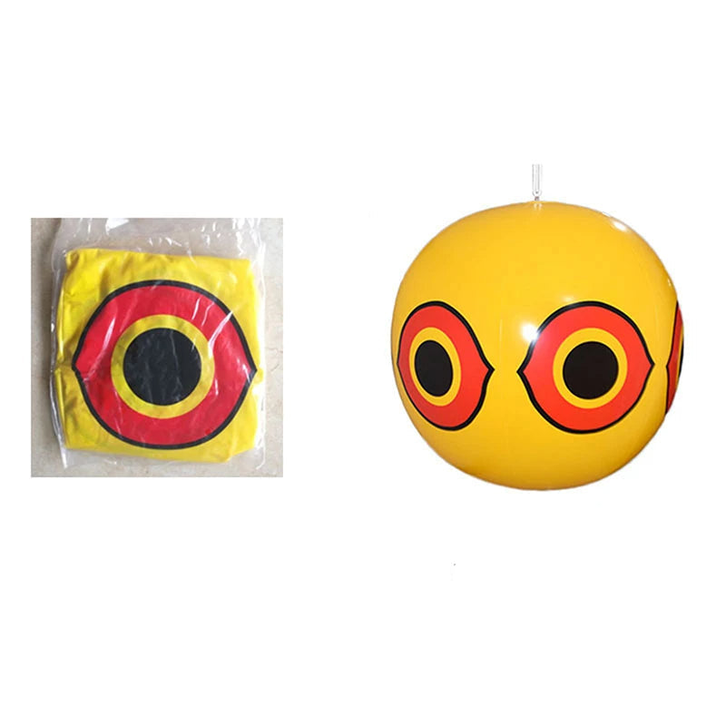 Bird Repellent Scare Balloon with Predator Eye Pattern and Reflective Stickers