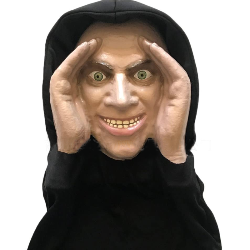 Scary Window Peeper Figure with Suction Cup Mounting and Realistic Latex Face