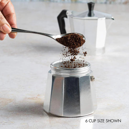 Stovetop Espresso and Coffee Maker, Moka Pot for Italian and Cuban Café Brewing