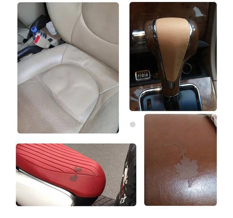 Self-Adhesive Leather Repair Patch, Cuttable PU Leather Sofa Refinisher (19.7 x 53.9 Inches)