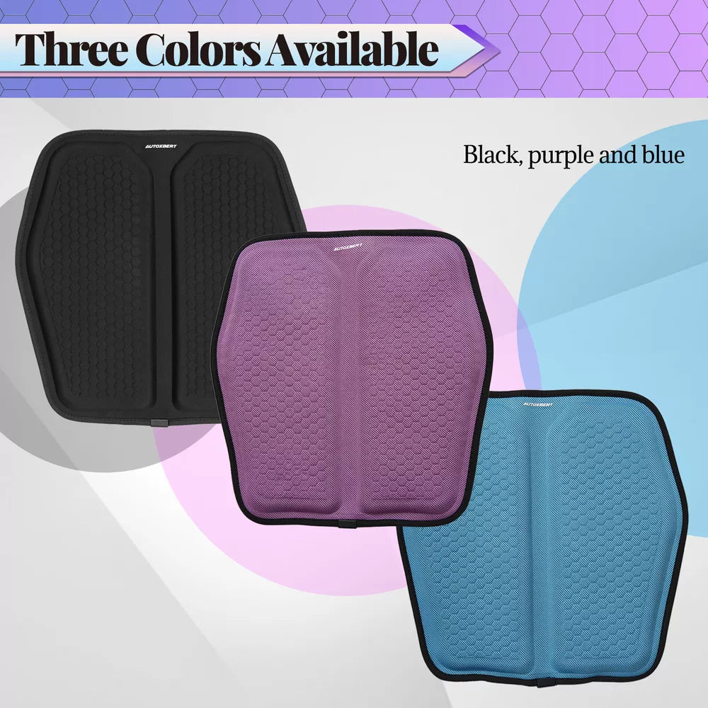 Gel Memory Foam Seat Cushion with Honeycomb Airflow and Cooling Layer
