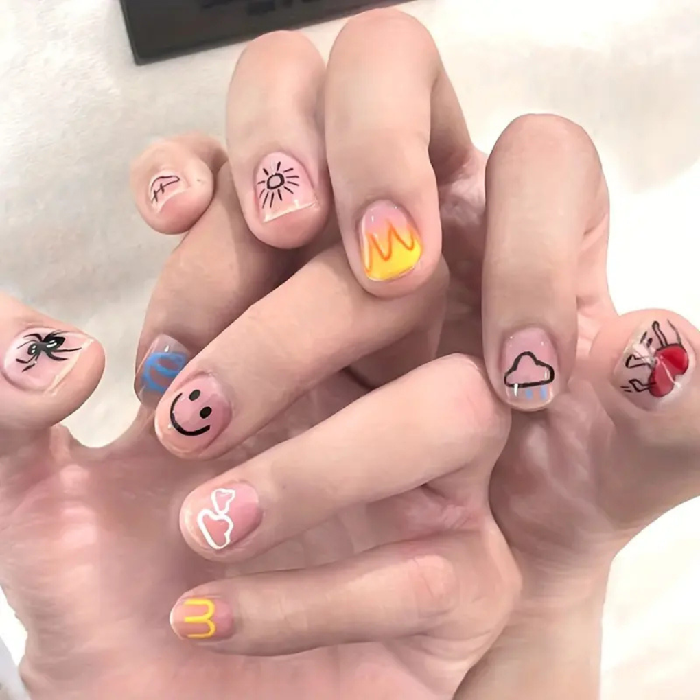 Nail Art Pen Set with Multiple Colors for Kids