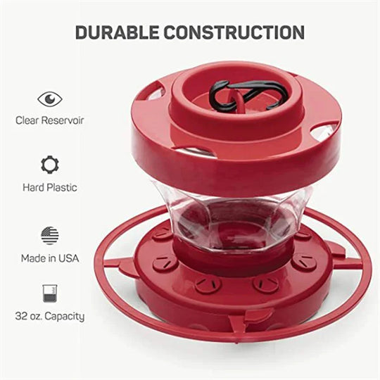 Hummingbird Water Feeder with Perch, Hanging Bee Proof