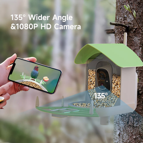 Mygametables Smart Bird Feeder Camera with AI Recognition and Solar Power