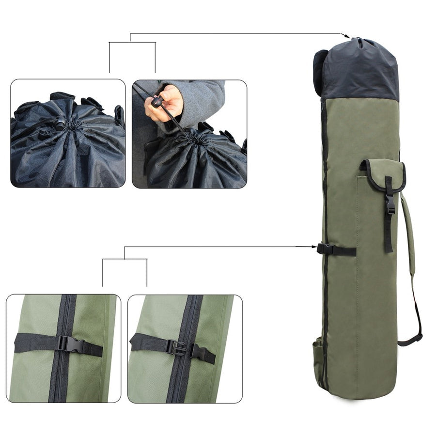 Mygametables Portable Fishing Rod And Tackle Bag, Water-Resistant Oxford