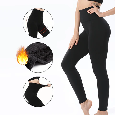 MGT Fleece Lined Stretchable High Waist Leggings