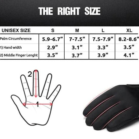 MGT Thermal Gloves Touch Screen Water Resistant Winter Fleece