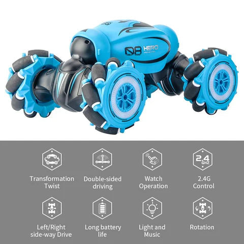 MGT Gesture Control Stunt Car, 4WD Double-Sided Remote Control Vehicle