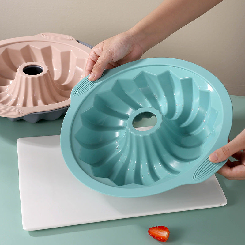 Food Grade Silicone Baking Mold with Nonstick Release and Decorative Pattern, Dishwasher Safe
