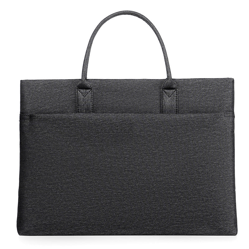 Document Tote Bag with Dual Handles and Structured Compartment