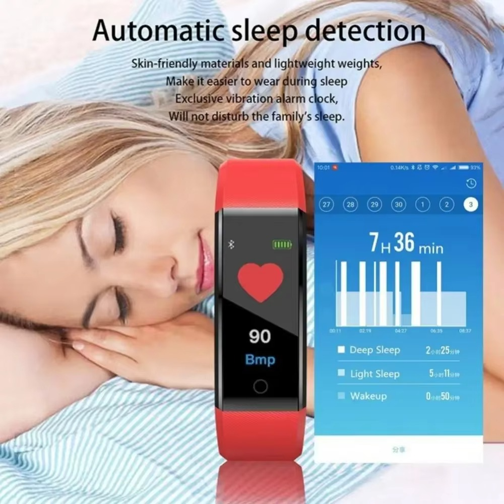 Fitness Smartwatch with Heart Rate and Blood Pressure Monitoring, Step Tracking