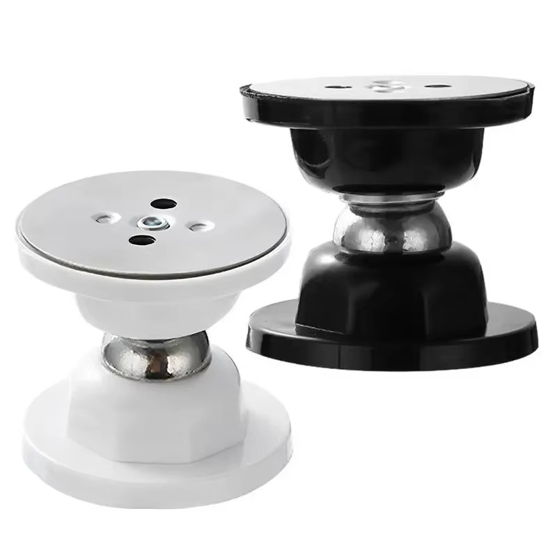 Magnetic Door Stop with Stainless Steel Body and Adhesive Installation