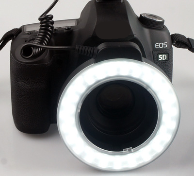 Camera Ring Light with 48 LED Beads and Six Adapter Rings