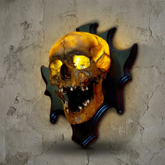 Wall Mounted Skull Lamp - Nocturiskull