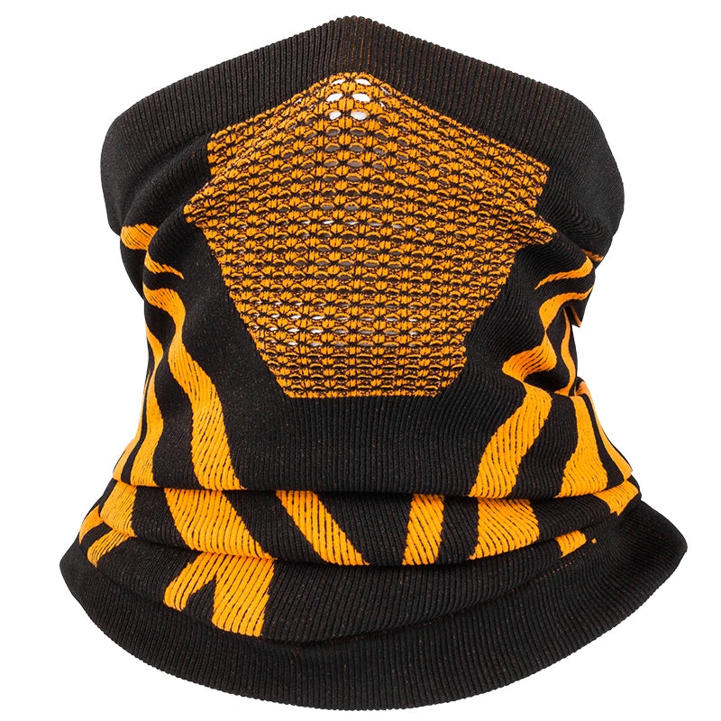 Wind Blocking Neck Gaiter with Inverted Triangle Airflow and Stretchy Fit