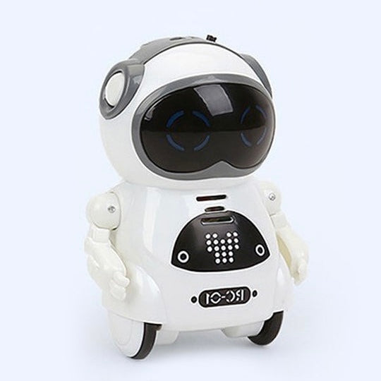 Pocket RC Robot Toy with Interactive Talk, Dance & LED Light