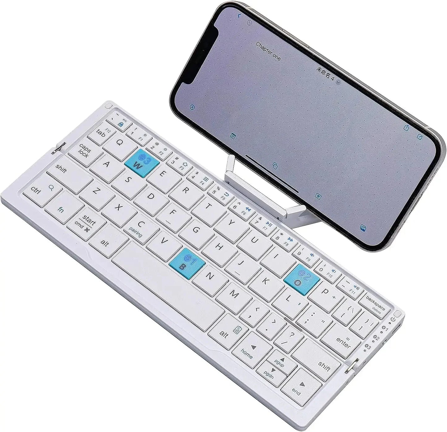 Foldable Bluetooth Keyboard and Magnetic Stand for Tablets