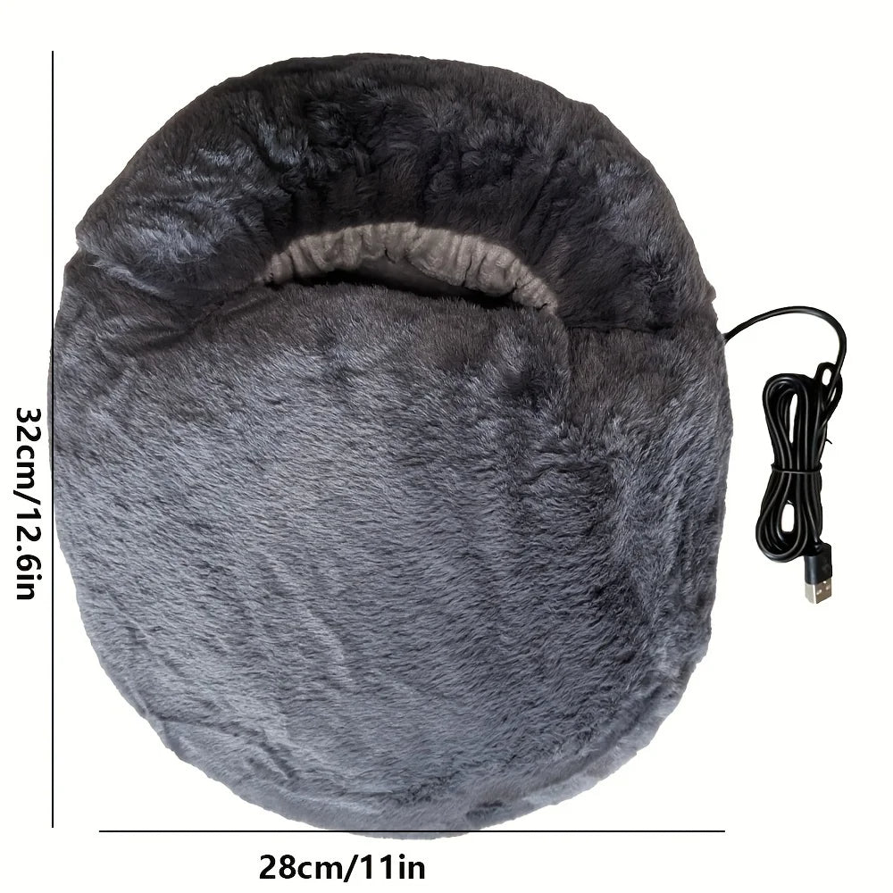 Heated Foot Warmer with USB Power and Washable Flannel Cover