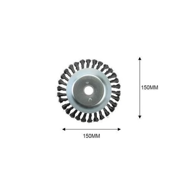 Steel Wire Trimmer Blade with Round Edge Design and 360-Degree Rotation for Grass Cutters