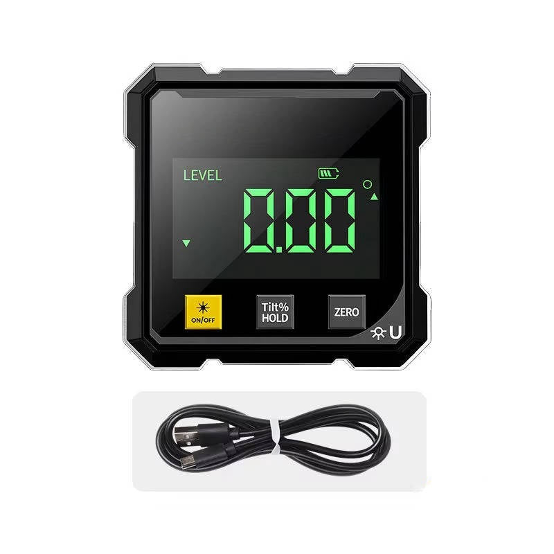 Angle Measurement Tool with LED Display and Magnetic Mount, 0.2 Degree Accuracy
