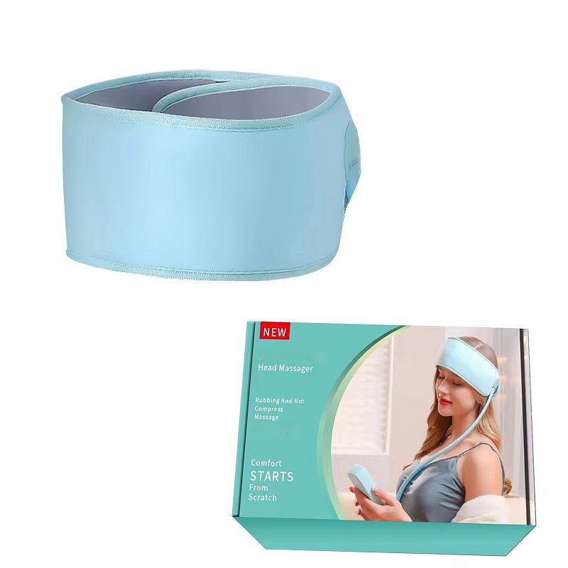 Wireless Massage Cap with Six Airbag Zones and Adjustable Heat, Multi-Area Use
