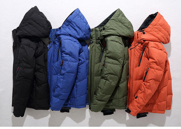 Insulated Jacket with Removable Hood and Tailored Fit, Full-Zip Closure