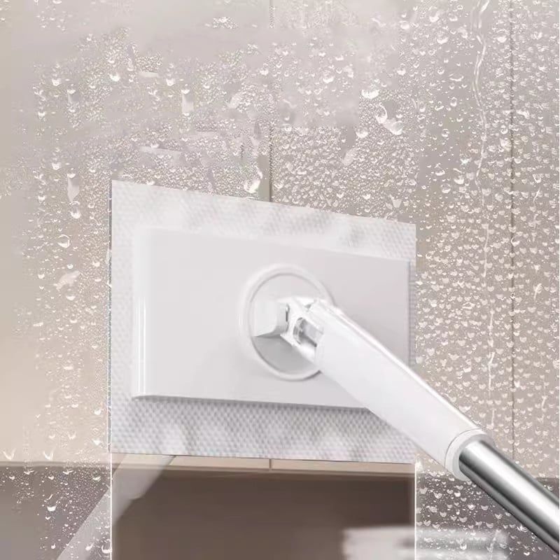 Hands-Free Mop with Automatic Cloth Switching and 360 Degree Swivel Head, Foldable Handle