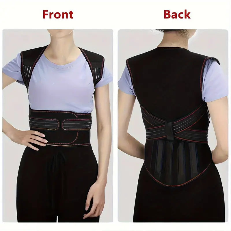 Adjustable Lower Back Support Brace with 108 Magnets and Infrared Heat Therapy