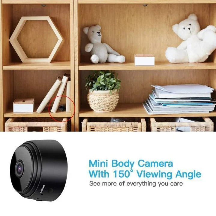 1080P Mini Wireless Camera with Magnetic Mount and Night Vision, Motion Alerts