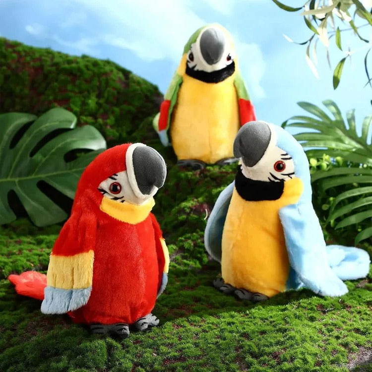 Interactive Counting Parrot Plush with Music and Spoken Phrases