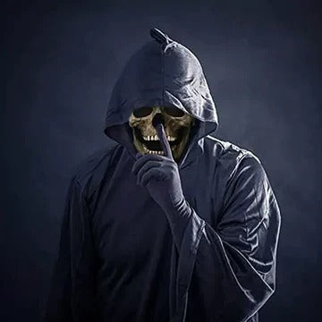 Movable Jaw Realistic Full Head Skull Mask for Halloween, Cosplay, and Haunted Events