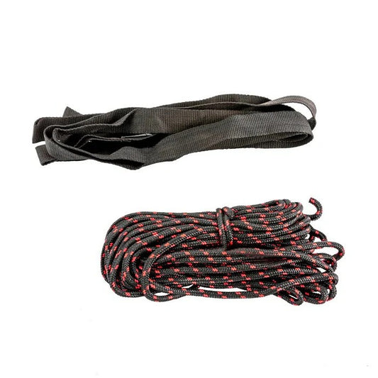 Bike Hoist Pulley System with Coated Hooks and Safety Strap, 132 lb Capacity