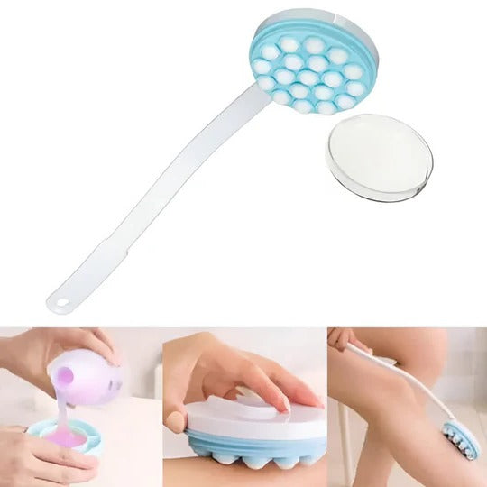 Long Handled Back Lotion Applicator and Massager for Easy Skin Care