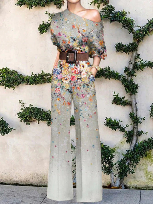 Women's Jumpsuit with Relaxed Cut and Breathable Fabric, Spring Wear