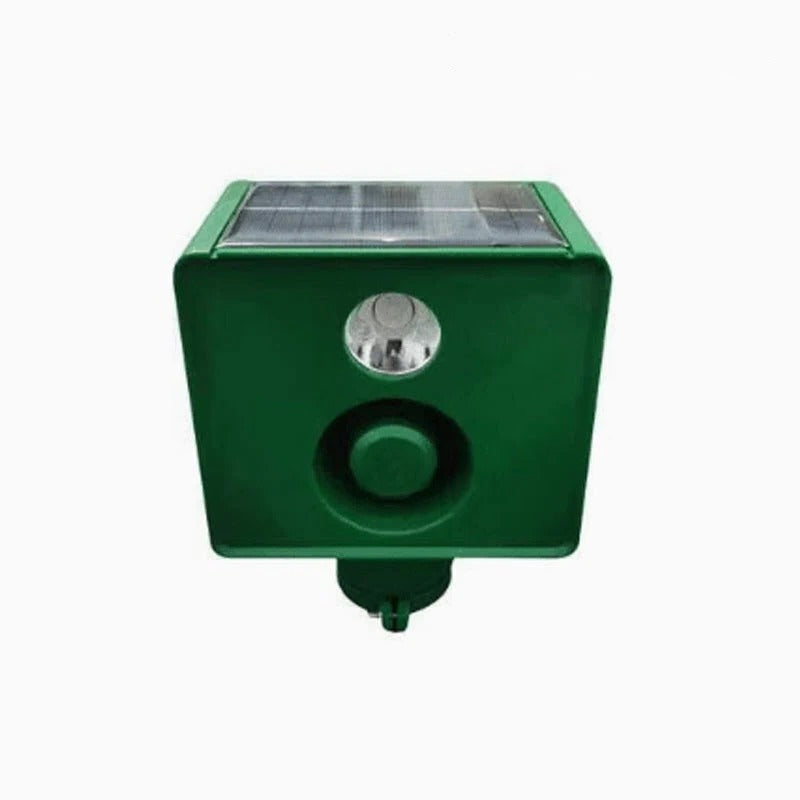 Solar Animal Deterrent Light with Flashing Spotlight and Alarm for Gardens
