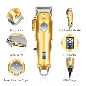 Cordless Professional Hair Clipper and Grooming Set