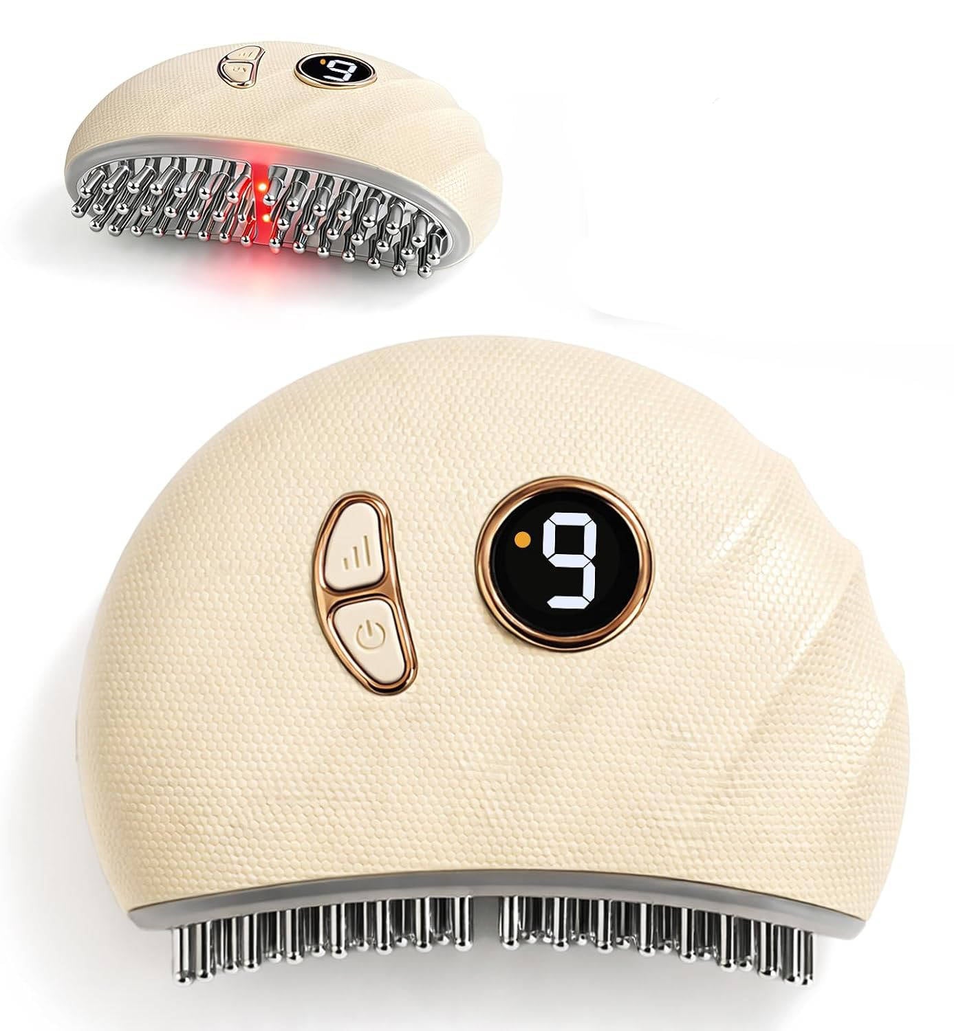 Heated Jaw & Neck Massager, Jaw Massage Tool with Vibration, Ergonomic Multi Point Design