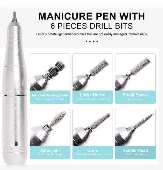 45,000RPM Rechargeable Electric Nail Drill