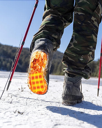 USB-Powered Carbon Fiber Heated Insoles with Even Heat Distribution for Men and Women
