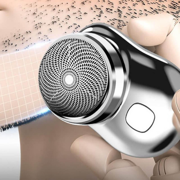 Electric Shaver for Men with 6 Stainless Steel Blades and Wet or Dry Use, USB Charging