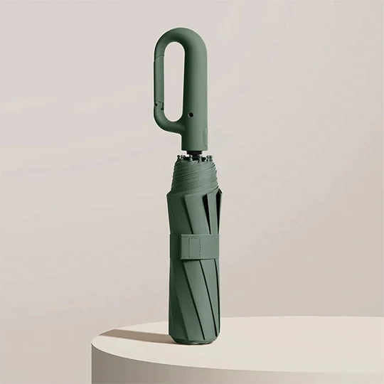 Compact Travel Umbrella with One-Touch Auto Open and Windproof Frame, Sun-Blocking Canopy