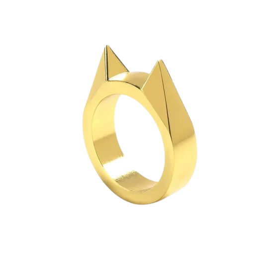 Protective Alloy Ring with Pointed Edge, Set of 3