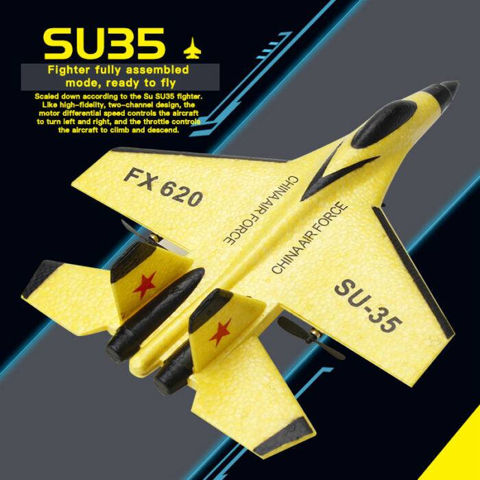 Mygametables RC Plane SU35 Remote Control Jet with LED Lights