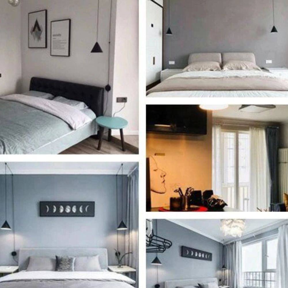 Modern Metal Pendant Light, Minimalist Hanging Lamp for Indoor Lighting
