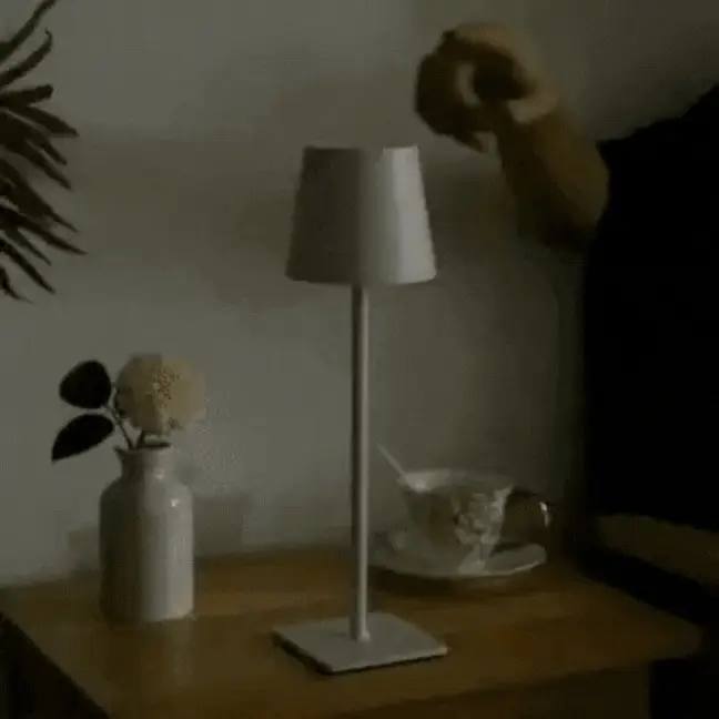 Wireless Rechargeable LED Table Lamp, Scandinavian Minimalist Design